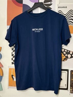 Young & Reckless Navy Short Sleeve Graphic Tee